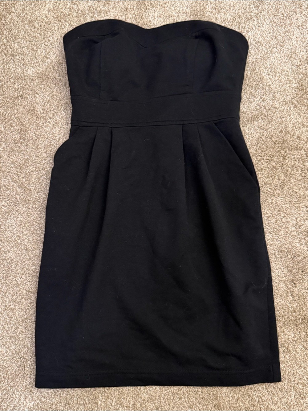 Forever 21 Strapless Black Sheath Dress